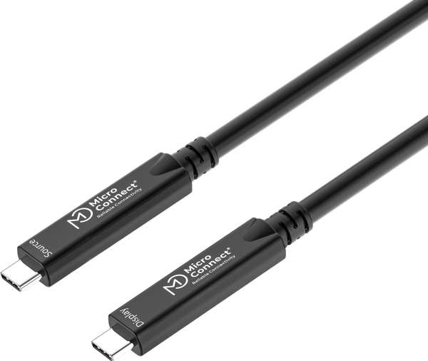 Kabel Usb Microconnect Usb-C - Usb-C 7.5 M Czarny (Premium Optic Fiber Usb-C 3.2)