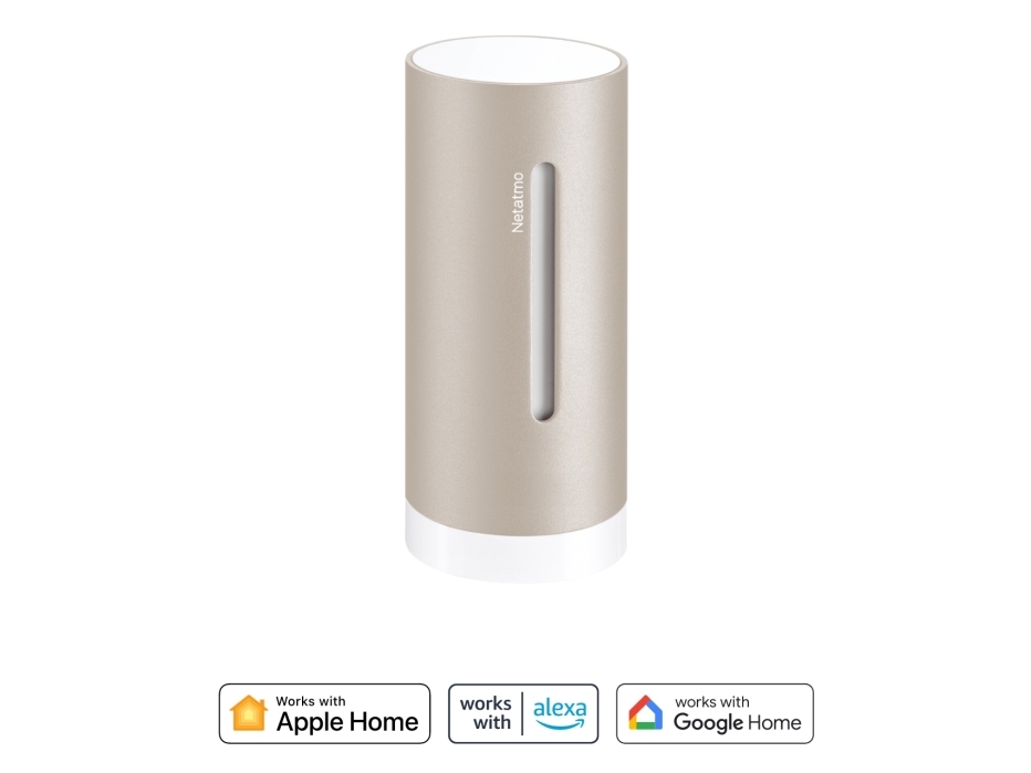 Netatmo NIM-S-WW, Sand, Luftkvalitet, Indendørs hygrometer, Indendørs termometer, Hygrometer, Termometer, Aluminium, 0 - 100%, 3%