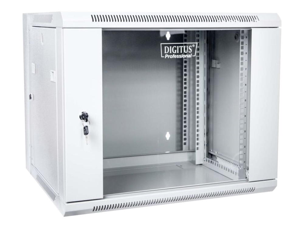 Digitus Professional Dn-Wd19 09U/550 - Kabinet - Vægmonterbar - Ral 7035, Grå - 9U - 19"