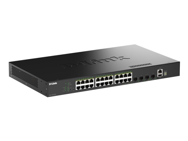 D-Link Smartpro Dgs-1530-28P - Switch - Smart - 24 X 10/100/1000 (Poe+) + 4 X 10 Gigabit Sfp+ - Desktop, Monterbar På Stativ - Poe+ (370 W)