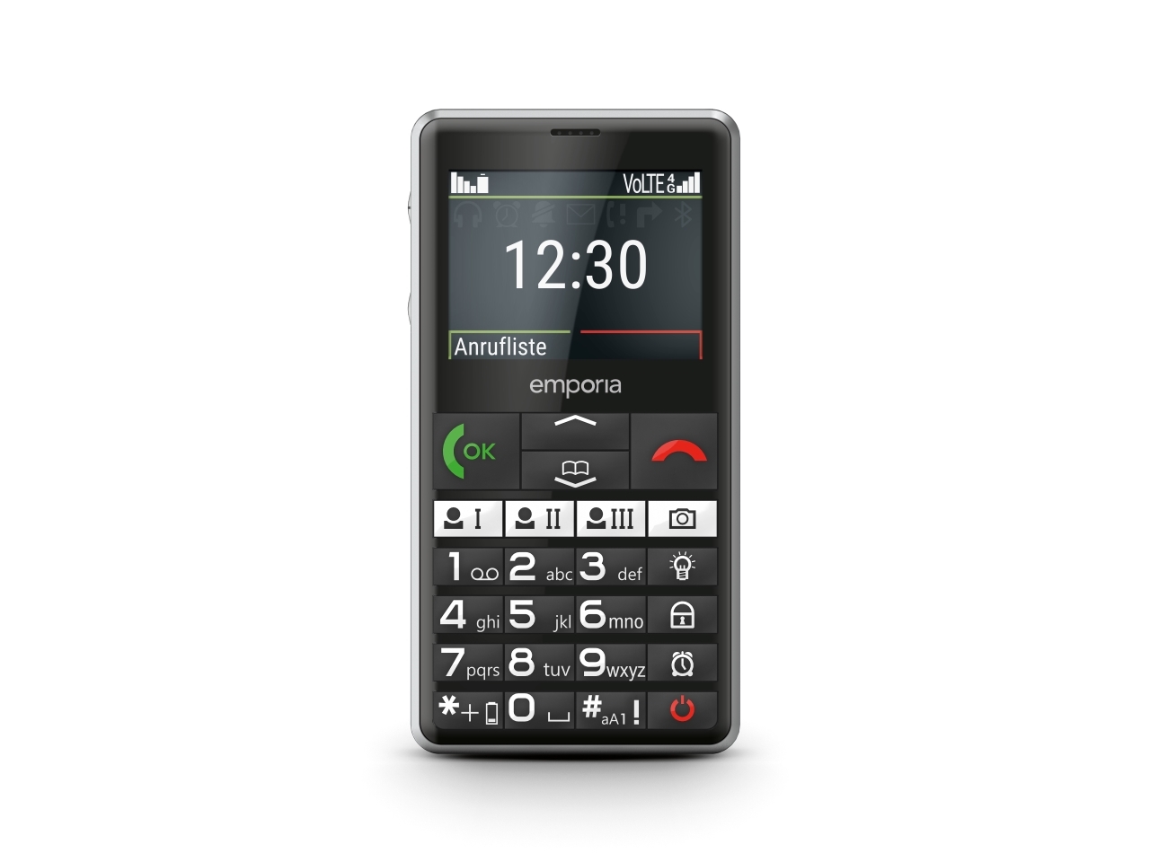 Emporia Emporiapure-Lte, Menu, Single Sim, 5,87 Cm (2.31"), 2 Mp, 1400 Mah, Sort