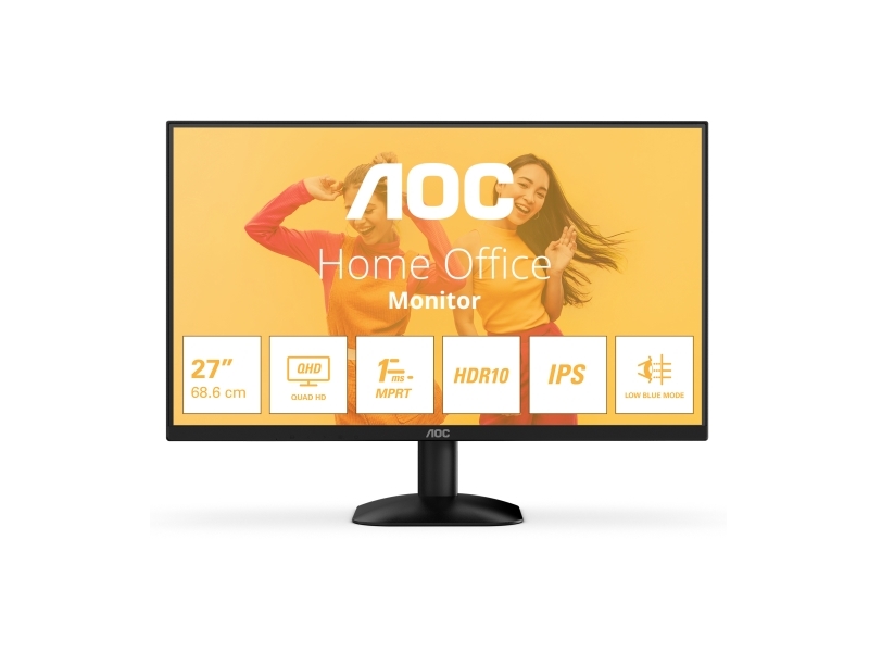 Aoc B3 Q27b35e, 68,6 Cm (27"), 2560 X 1440 Pixel, Quad Hd, Led, 4 Ms, Sort