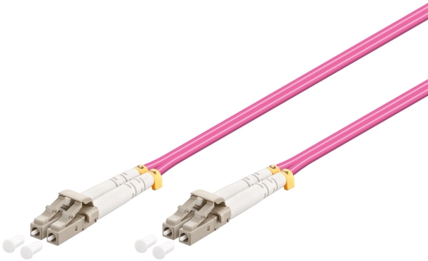 Goobay - Netværkskabel - Lc Multimodus (Han) Til Lc Multimodus (Han) - 50 Cm - 0.5 M. - Fiberoptik - 50 / 125 My - Om4 - Halogenfri - Violet