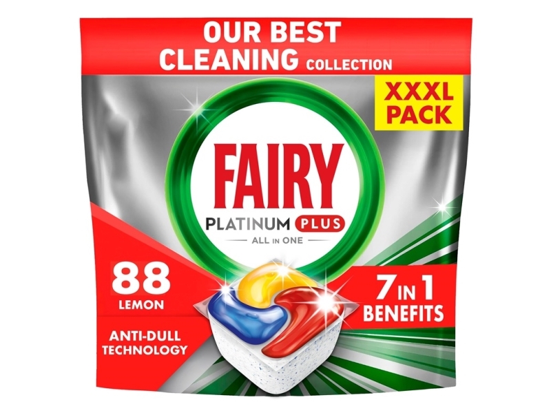Dishwasher Tablets Fairy Platinum Plus All In One, 88 Pcs