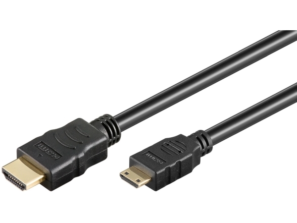 Goobay High-Speed-HDMI -Kabel mit Ethernet Mini - HDMI -Stecker Typ A>
