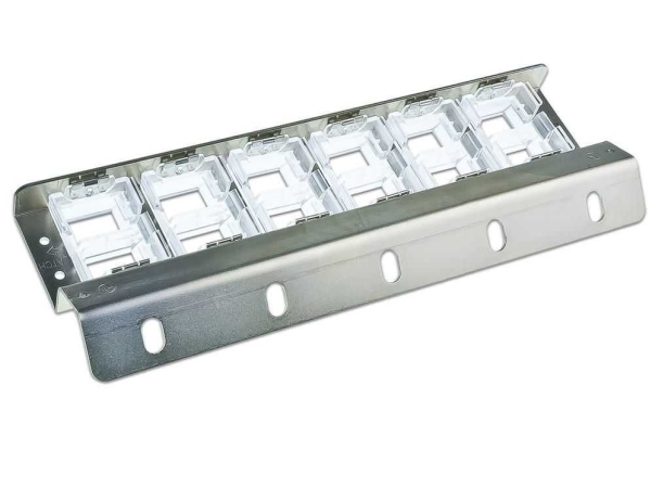 Wirewin High Quality 12-Port Keystone Modul-Leerpanel, Vertikal Montage An 19" Schienen Keystone System (Wks Panel 12 Dyn Ang Vert)