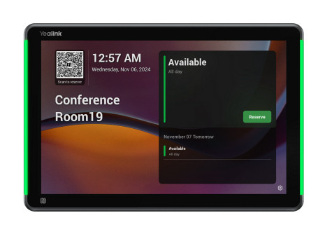 Yealink Roompanel Plus E2, 25,6 Cm (10.1"), 1280 X 800 Pixel, Lcd, 90°, 1000:1, Kapazitiv