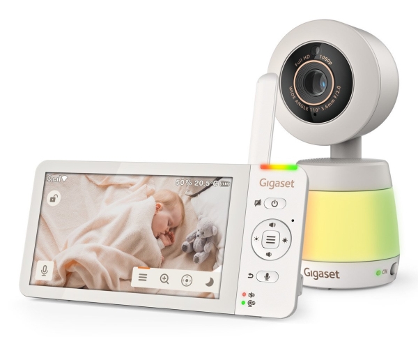 Gigaset BABY 700 Connected, 300 m, 60 min, 50 m, 300 m, Vit, LCD | Baby & barn - Sömntid - Babylarm | GameStuff