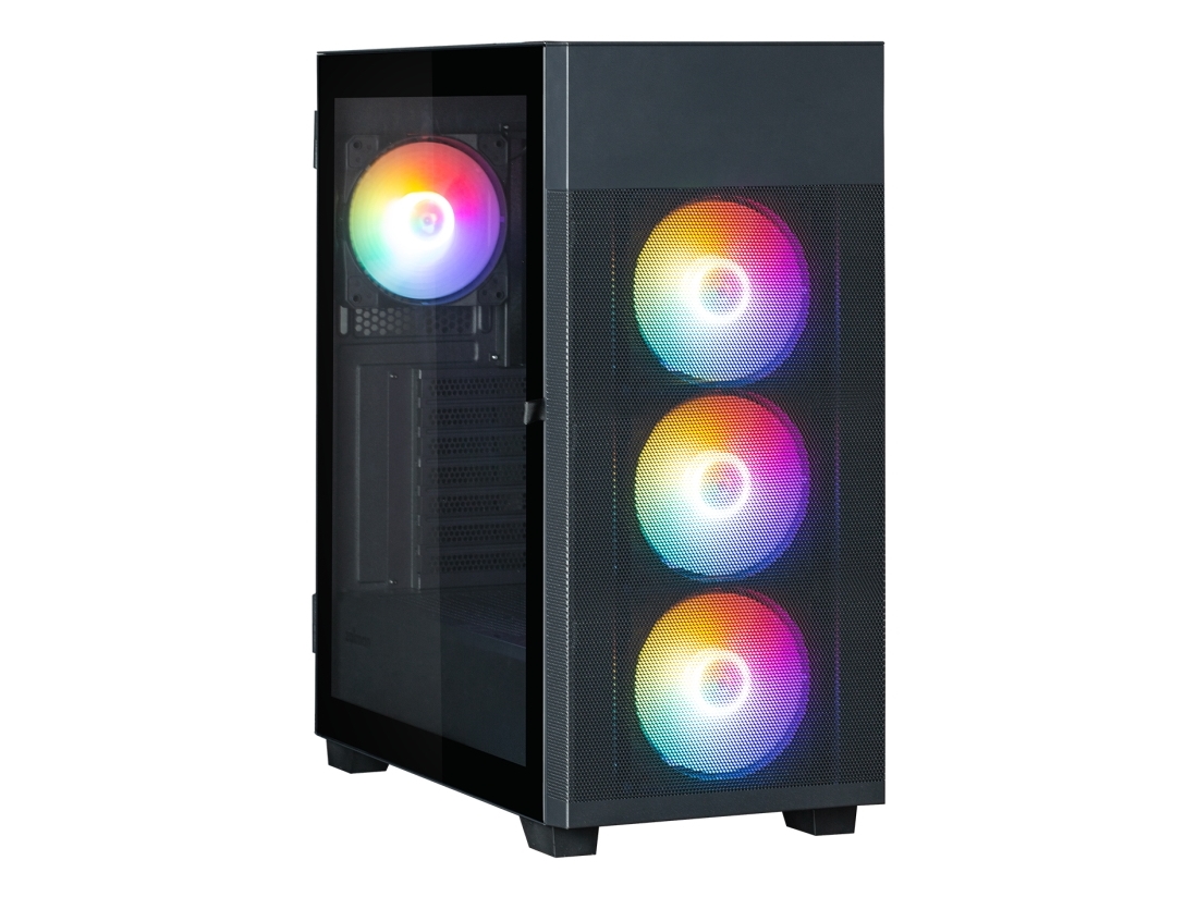 Zalman S5 Neo Black, Midi Tower, Pc, Sort, Atx, Micro Atx, Mini-Itx, Plast, Stål, Hærdet Glas, Flere