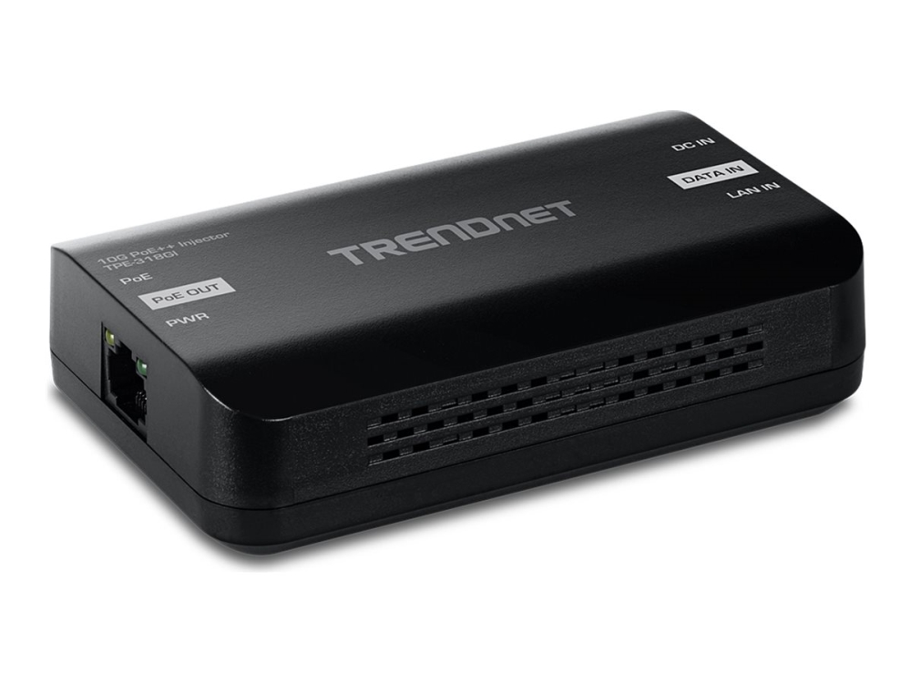 Trendnet Tpe-318Gi - Version V1.0R - Strøminjektor - 10G - Dc 54 V - 90 Watt - Output-Stikforbindelser: 1 - Taa-Kompatibel