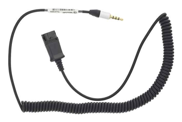 Tellur Qd Auf Jack 3,5 Mm 4-Poliges Adapterkabel, 2,95 M, Schwarz