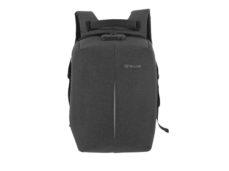 Tellur 15.6" Notebook-Rucksack Anti-Diebstahl V2, Usb-Anschluss, Schwarz