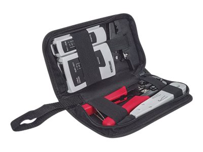 Intellinet 4-Piece Network Tool Kit, 4 Tool Network Kit Composed Of Lan Tester, Lsa Punch Down Tool, Crimping Tool And Cut And Stripping Tool - Værkt