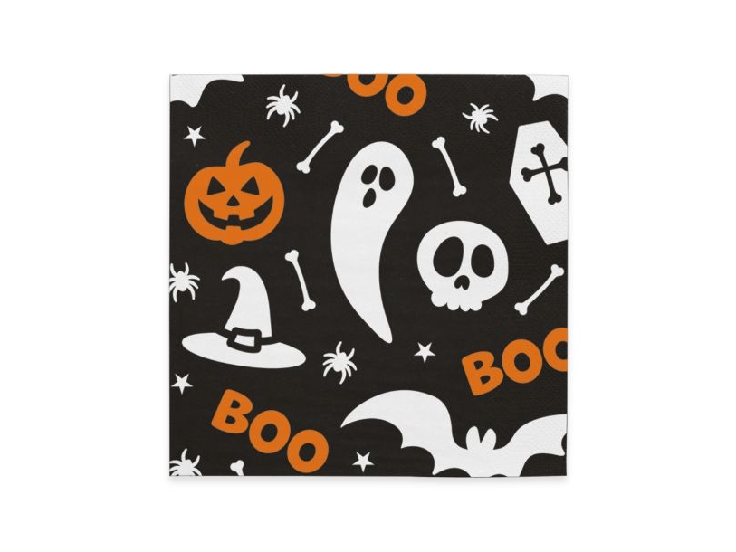 Halloween Boo servietter, 20 stk