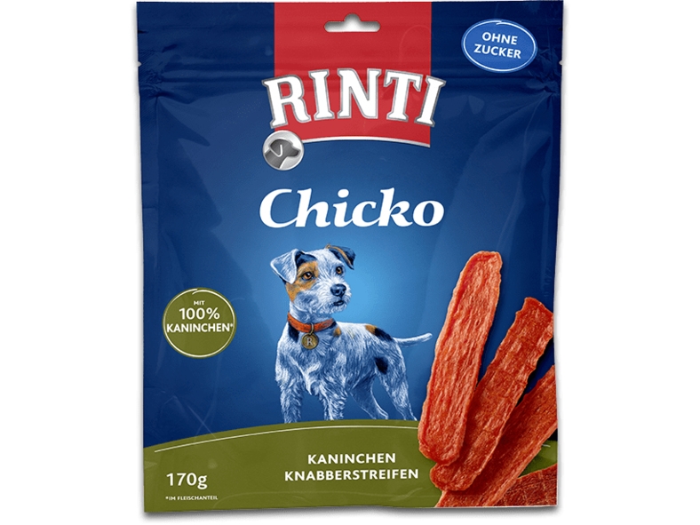 Rinti Chicko Kaninchen Vorratspack, Snacks, Hund, Adult, Kaninchen, 170 G, Zuckerfrei