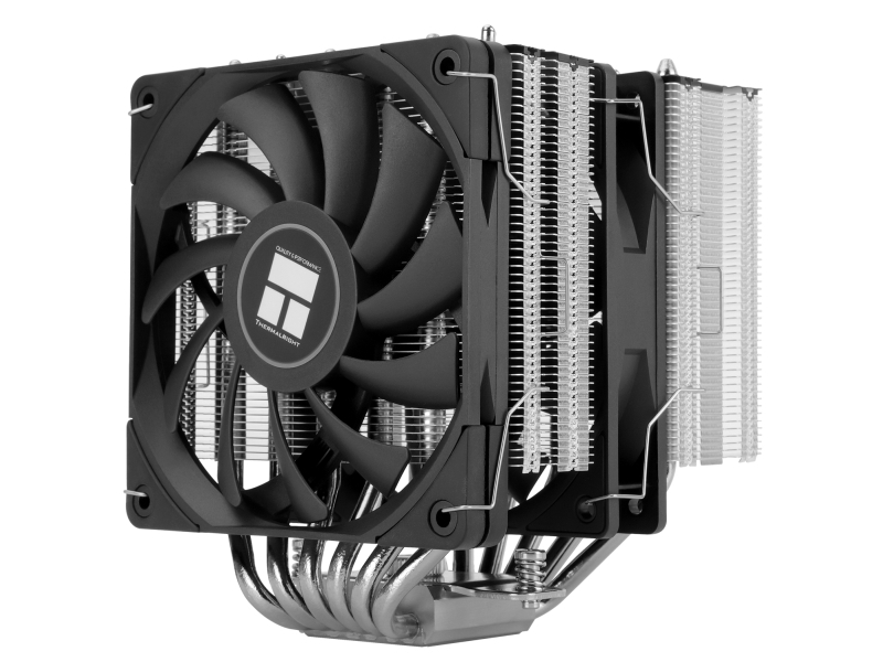 Thermalright Royal Knight 120 Se, Luftkøler, 12 Cm, 1500 Rpm, Sort, Sølv