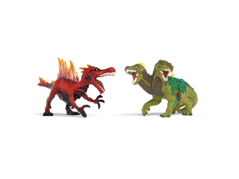 Schleich Fire Saurian vs. Jungle Lizard | Leksaker - Figurer & Dockor | GameStuff
