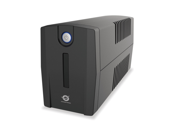 Conceptronic Zeus01g 650Va 360W Usv, 2X Uk-Steckdosen, Hid-Usb, Rj45 Ein/Aus, Mit Avr-Funktion, Line-Interaktiv, 0,65 Kva, 360 W, 220 V, 240 V, 220 V
