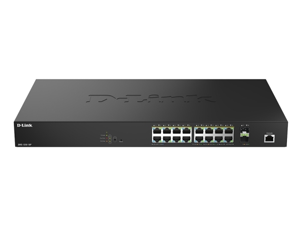 D-Link Dms-1250-18P - Switch - L2+ - Smart - 16 X 10/100/1000/2.5G (Poe++) + 2 X 10 Gigabit Sfp+ - Desktop - Poe++ (370 W)
