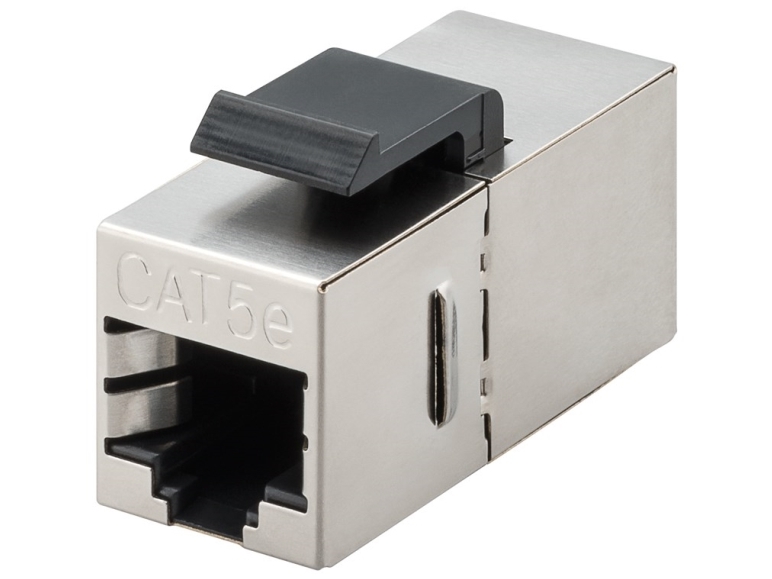 Keystone RJ45 fatning - CAT5e 100MHz skærmet, 2 x RJ45 hun