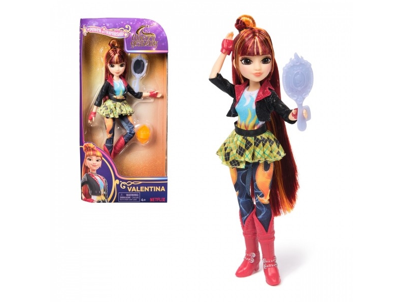 Spinmaster Unicorn Academy - Dress-up doll Valentina (24 cm tall, with real hair, removable clothes and accessories)