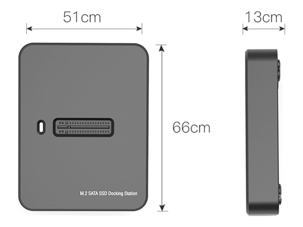 Gembird Dd-U3m2 - Ssd-Dockingstation - M.2 - M.2 Card (Pcie Nvme & Sata) - Usb 3.2 (Gen 2) - Sort