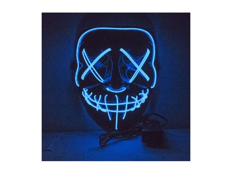 The Purge LED-mask med blått ljus | Leksaker - Rollek - Kostym | GameStuff