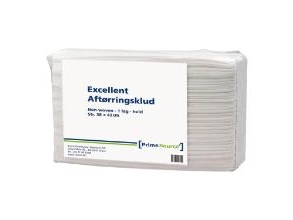 Aftørringsklud Prime Source Excellent Alt-I-En 1-Lag L350xb420mm Non-Wowen Hvid,5 Pk X 80 Ark/Krt