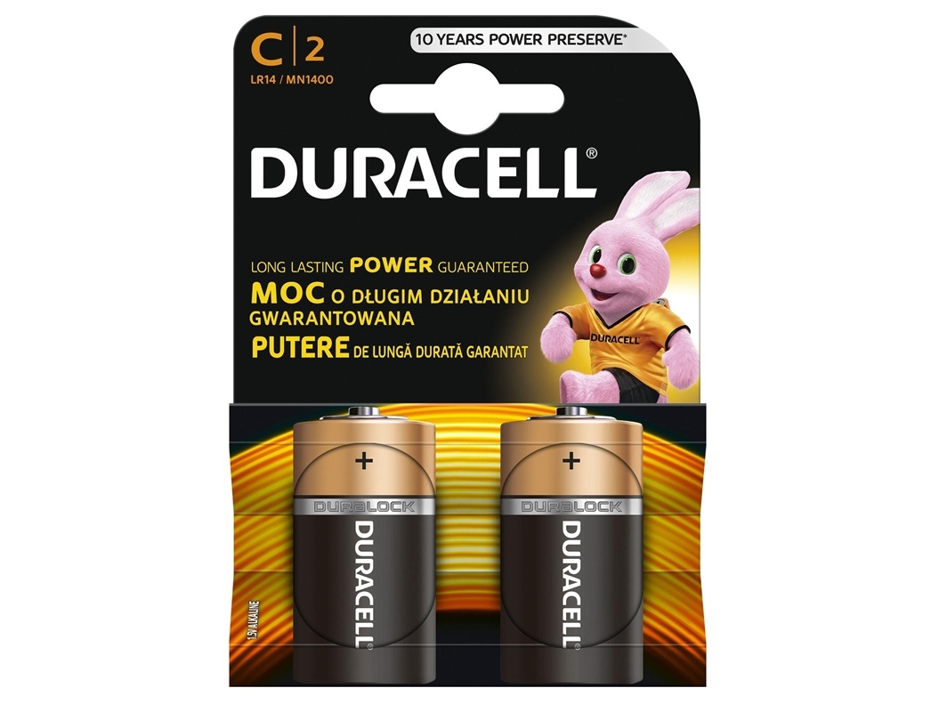 Batteries Duracell, Lr14, 2 Pcs