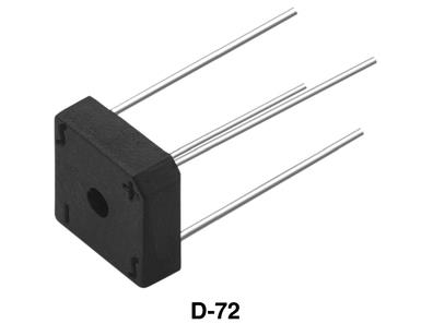 Vishay VS-KBPC602PBF Brygglikriktare D-72 200 V 6 A enfasig | Komponenter - Elektronik - Dioder | GameStuff