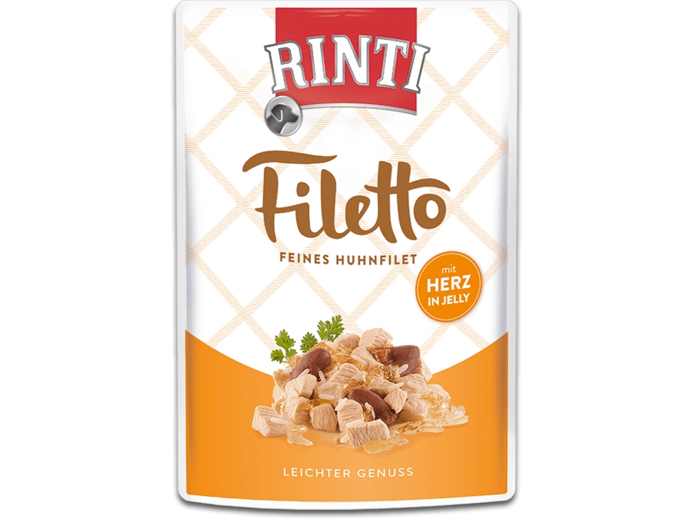 Rinti Rinti Filet 100G Hühnerherz Geflügel Sachet