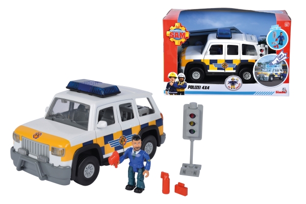 Fireman Sam Polisbil med figur 19cm | Leksaker - Bilar och andra fordon | GameStuff