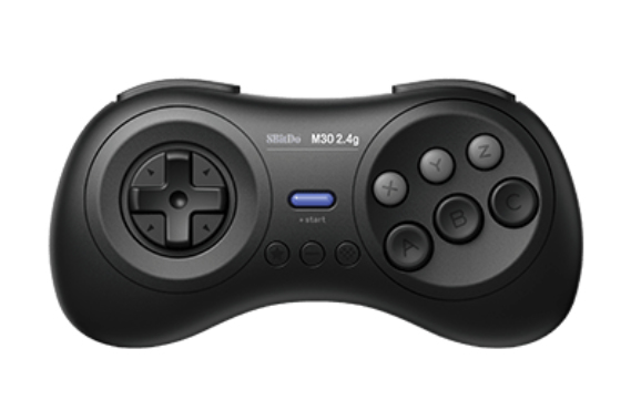 8Bitdo M30 2.4G, Spelplatta, Sega Genesis, Riktningsknappar, Menyknapp, Välj-knapp, Startknapp, Digital, Trådlös, Micro-USB | Spel - Joystick och spelkontroller - Joysticks | GameStuff
