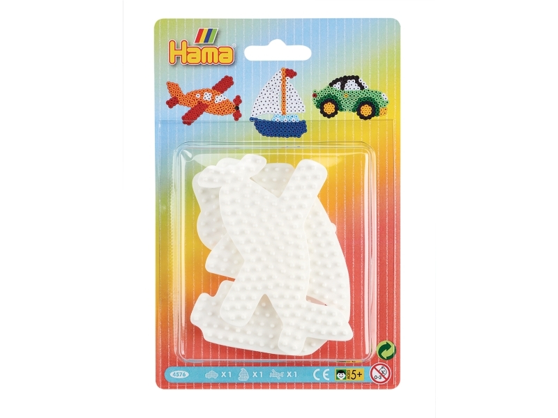 Hama Strygeplader "Auto, Sejlbåd, Fly" Midi Blister (1 Stk Pr. Motiv) 00004576