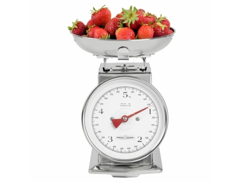ProfiCook PC-KW 1247, Mekanisk köksvåg, 5 kg, Rostfritt stål, Rostfritt stål, Bänkdiskmaskin, 1 l | Köksutrustning - Bakartiklar - Köksvågar | GameStuff