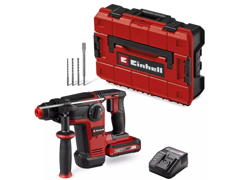 Einhell TP-HD 18/28 Li BL+4, Svart, Röd, Borstlös motor, 2,8 cm, 1200 RPM, 3 J, 5500 IPM | Elverktyg - DIY - Elverktyg 230V - Borrhammare | GameStuff