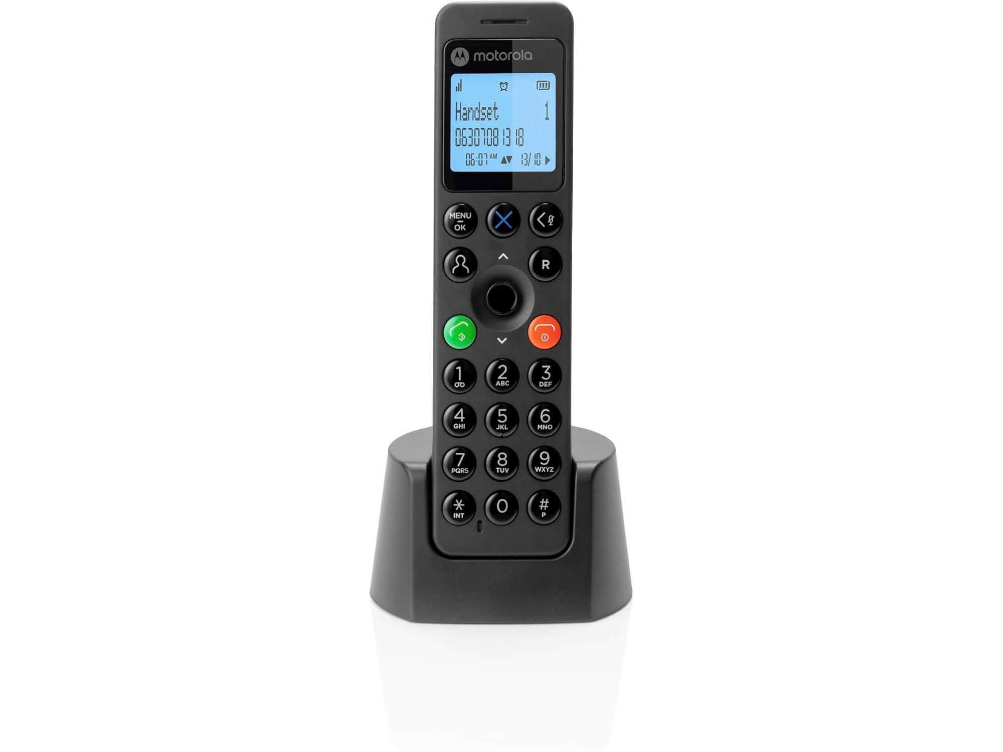 Motorola Dot201 Dect, Trådløs Telefon Juodas