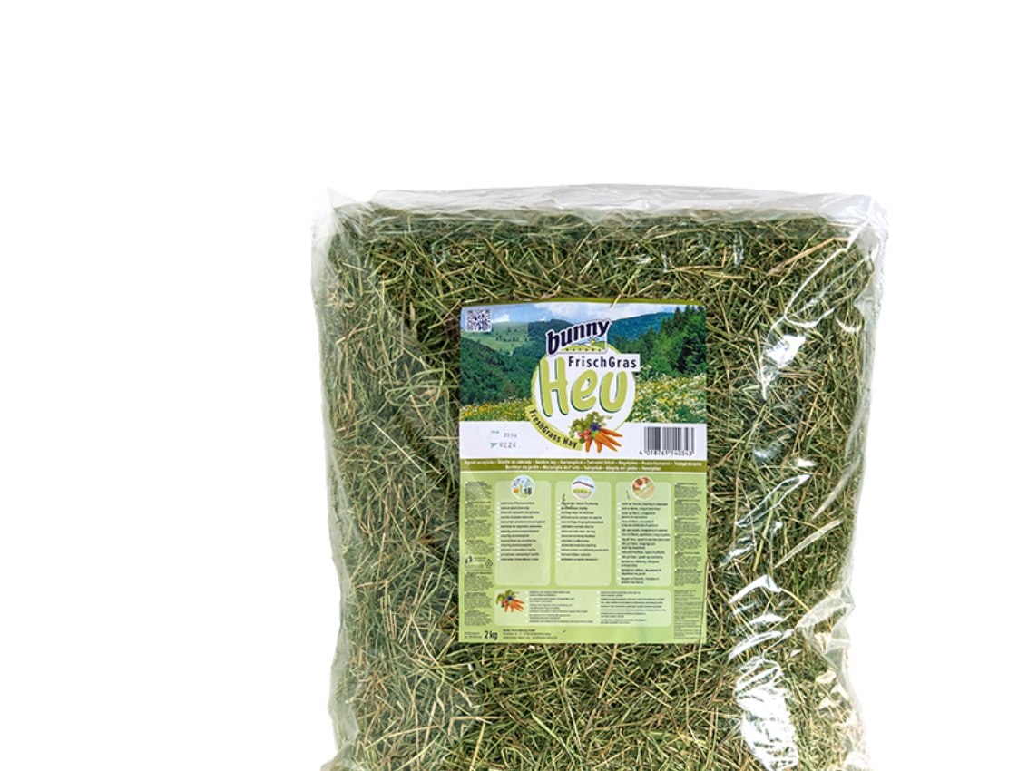 Bunny Nature FreshGrass Trädgårdshö Hö (2 kg) | Sällskapsdjur - Gnagare - Strö och hö för gnagare | GameStuff