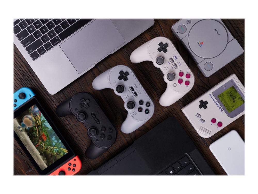 8Bitdo Pro 2 - Gamepad - Kablet - Sort - For Pc, Microsoft Xbox Series X, Microsoft Xbox One, Microsoft Xbox Series S