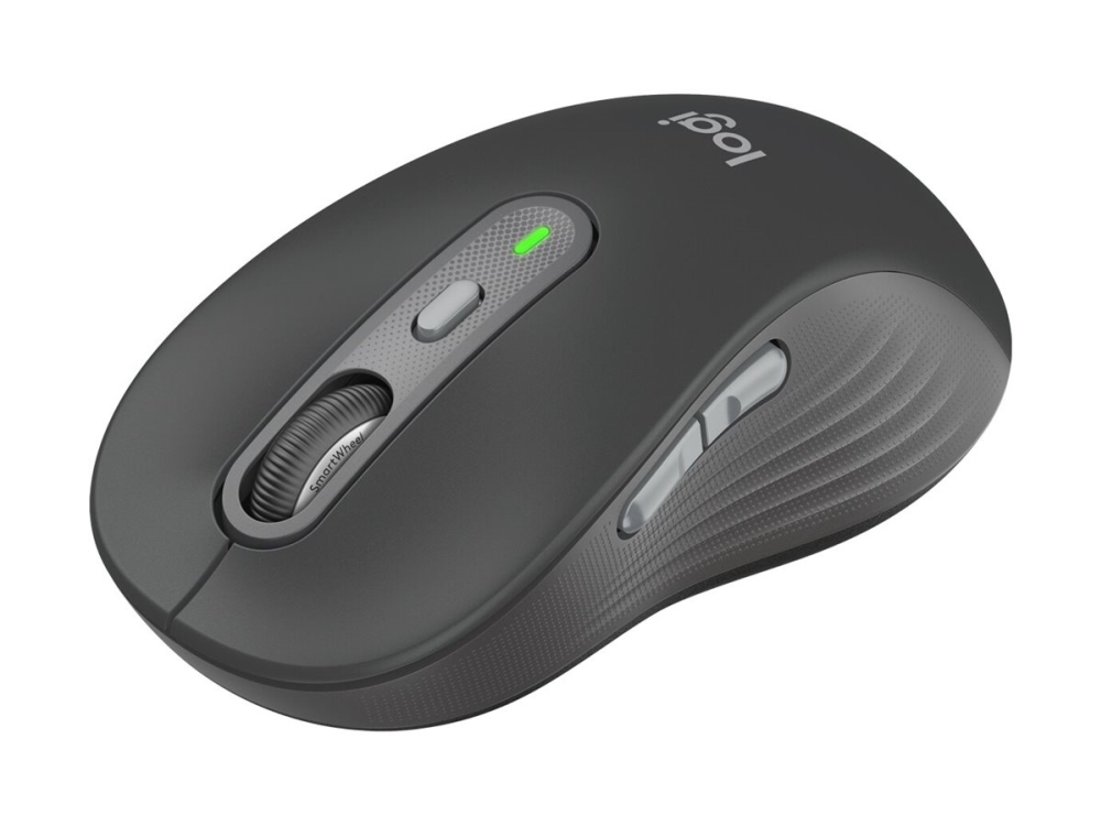 Logitech Signature M750 - Mus - Optisk - 6 Knapper - Trådløs - 2.4 Ghz, Bluetooth - Logitech Logi Bolt Usb-Modtager - Grafit