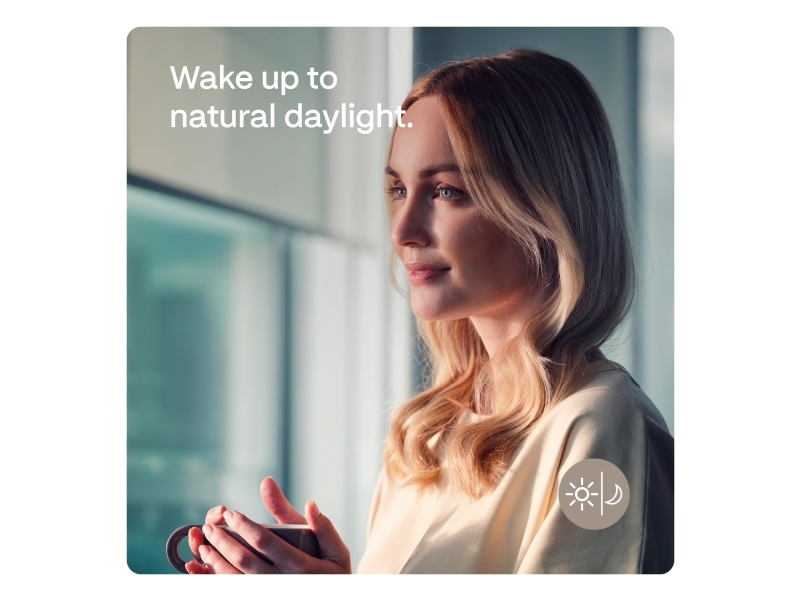 MotionBlinds trådlös elektrisk black-out rullgardin 120x190 cm - grå | Smarta hem - Rörelsepersienner | GameStuff