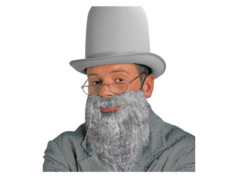 Grauer Vollbart