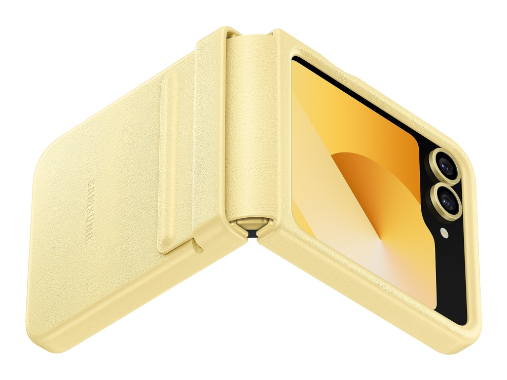 Samsung Ef-Vf741 - Handy-Hülle - Veganes Leder - Gelb - Für Galaxy Z Fold6