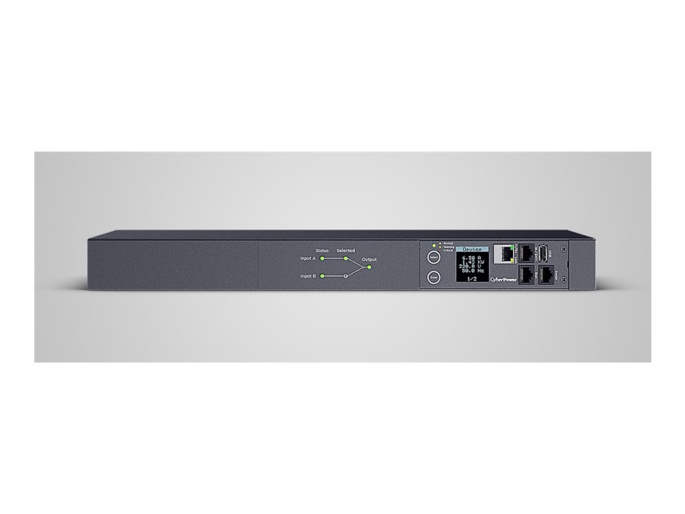 Cyberpower Pdu Ats Geschaltet 230V16a 1U 8Xc132xc19 Ausgang 2Xc20 Eingang