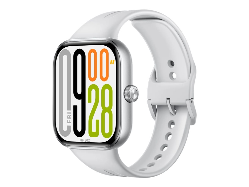 Xiaomi Redmi Watch 5 - Smart ur med rem - TPU - håndledsstørrelse: 135-205 mm - display 2.07 - 164 MB - Bluetooth - 33.5 g - sølvgrå