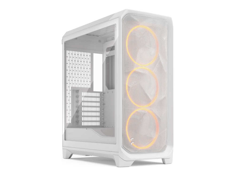 Fractal Design Meshify 3 RGB - Tower - utökad ATX - ingen strömförsörjning (ATX) - vit TG genomskinlig ton - USB/ljud | Datorkomponenter - Datorchassin & Tilbeör | GameStuff