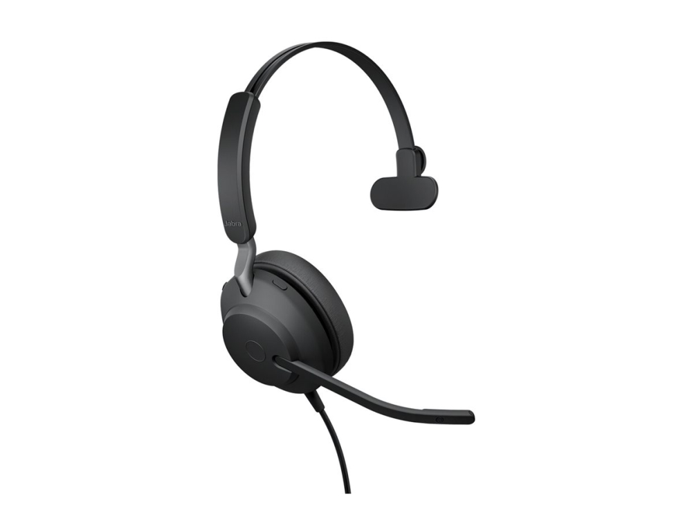Jabra Evolve2 40 Se Uc Mono - Headset - På Øret - Kablet - Usb-C - Støjisolerende - Optimeret Til Uc