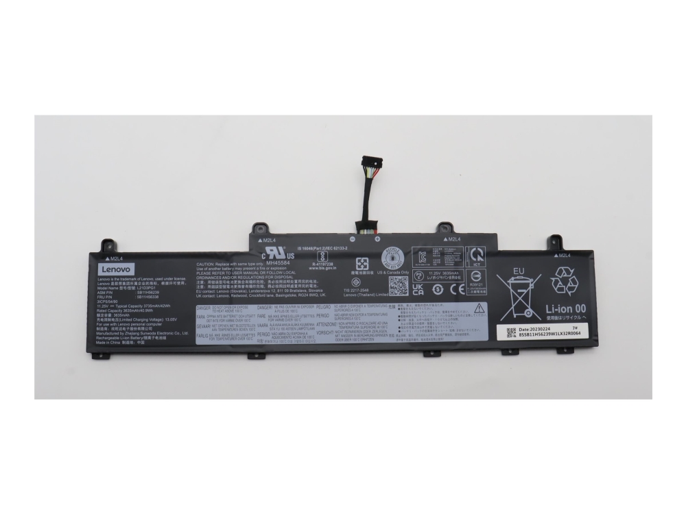 42Wh Li-Ion Internal Battery For Lenovo Systems