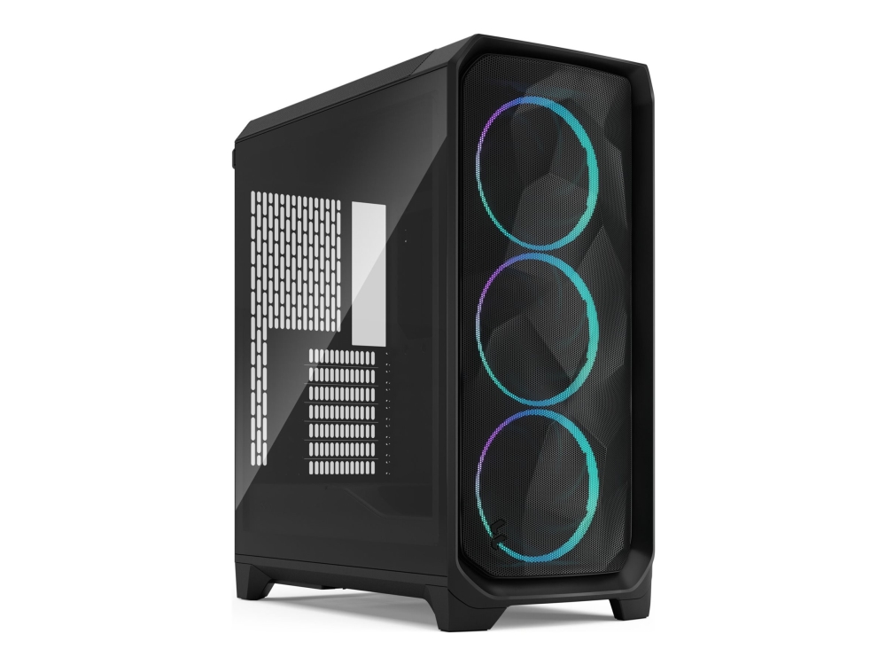 Fractal Design Meshify 3 RGB - Tower - utökad ATX - ingen strömförsörjning (ATX) - svart TG ljus ton - USB/ljud | Datorkomponenter - Datorchassin & Tilbeör | GameStuff