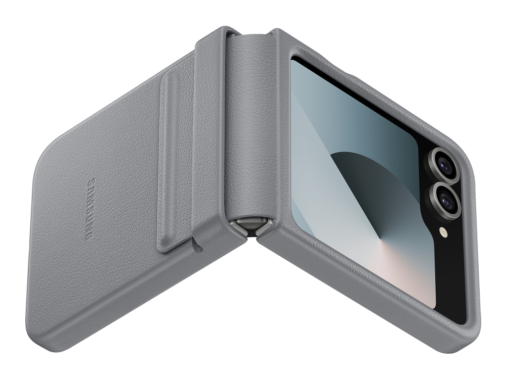 Samsung Ef-Vf741 - Rückseitenabdeckung Für Mobiltelefon - Ledermuster - Grau - Für Galaxy Z Fold6